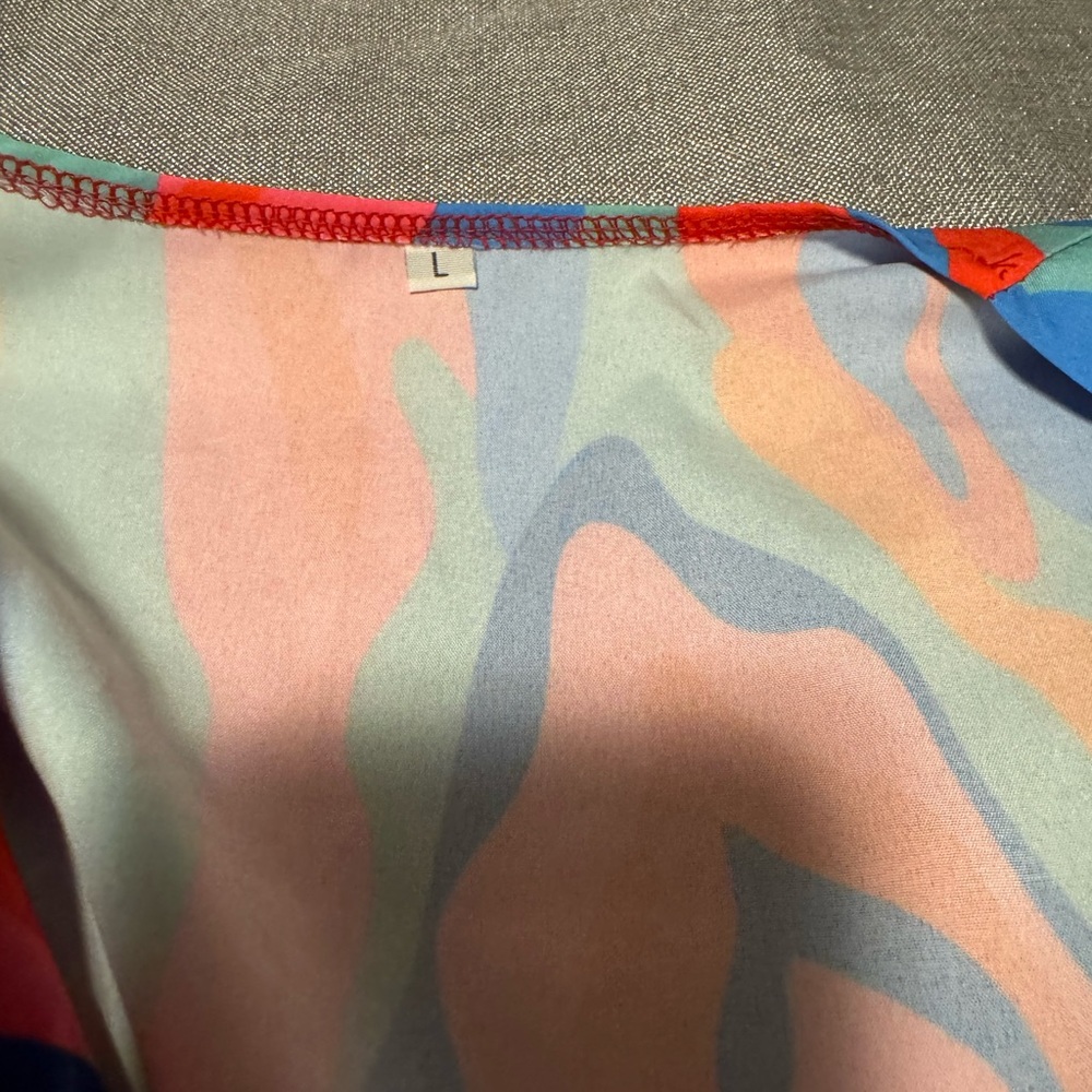 Source Unknown Vibrant Multicolor Mini Dress - image 4